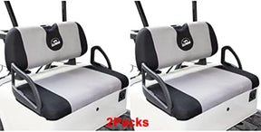 Golf Cart Gray Seat Cover Set Fit for Club Car, EZGO, Yamaha (L Size) DRIVE-UP