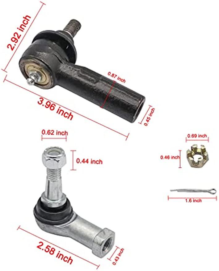 EZGO TXT Ball Joint Kit,Tie Rod End Set and Steering Back Outer Ball Joint DRIVE-UP