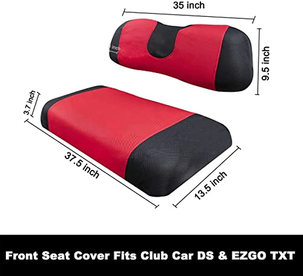 Golf Cart Seat Cover Set Fit for Club Car DS&EZGO TXT (S Size) DRIVE-UP