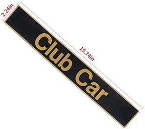 Name Plate,Black Gold Decal for Club Car Precedent Golf Car DRIVE-UP