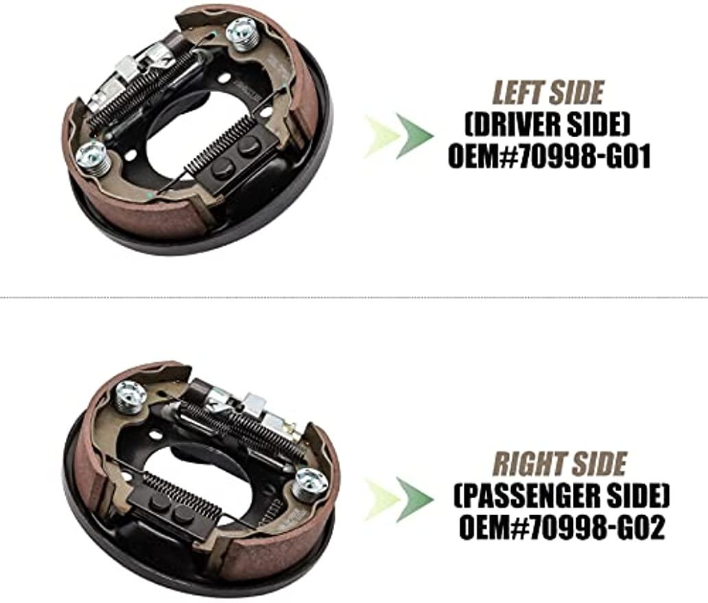 Brake Assembly for EZGO TXT PDS Medalist & Yamaha Rear Brake Cluster with Brake Shoes DRIVE-UP