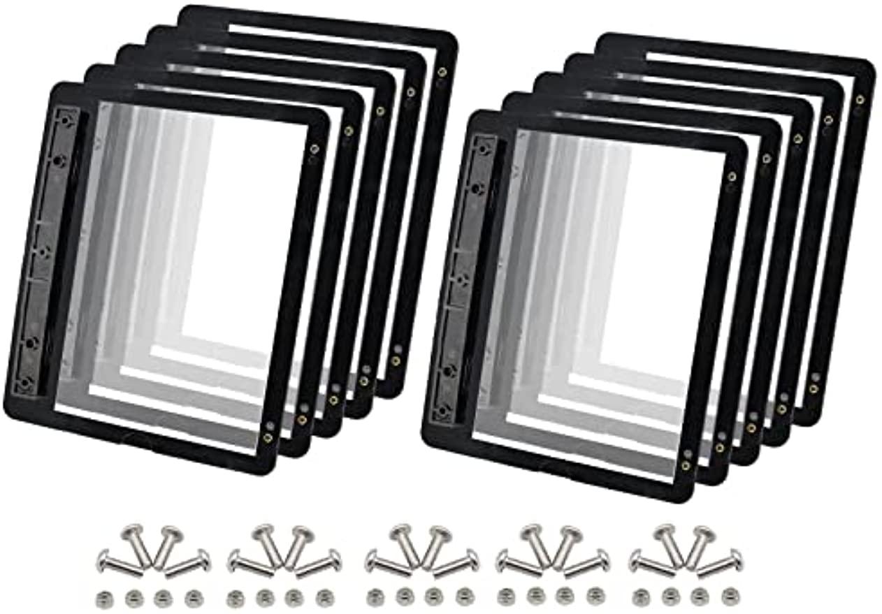 Set of 10 Golf Cart Black Deluxe Message Holder for ClubCar Models DRIVE-UP