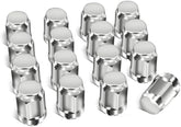 Golf Cart Chrome Lug Nuts Applicable to Yamaha/GEM, 12MMx1.25" Pack of 16