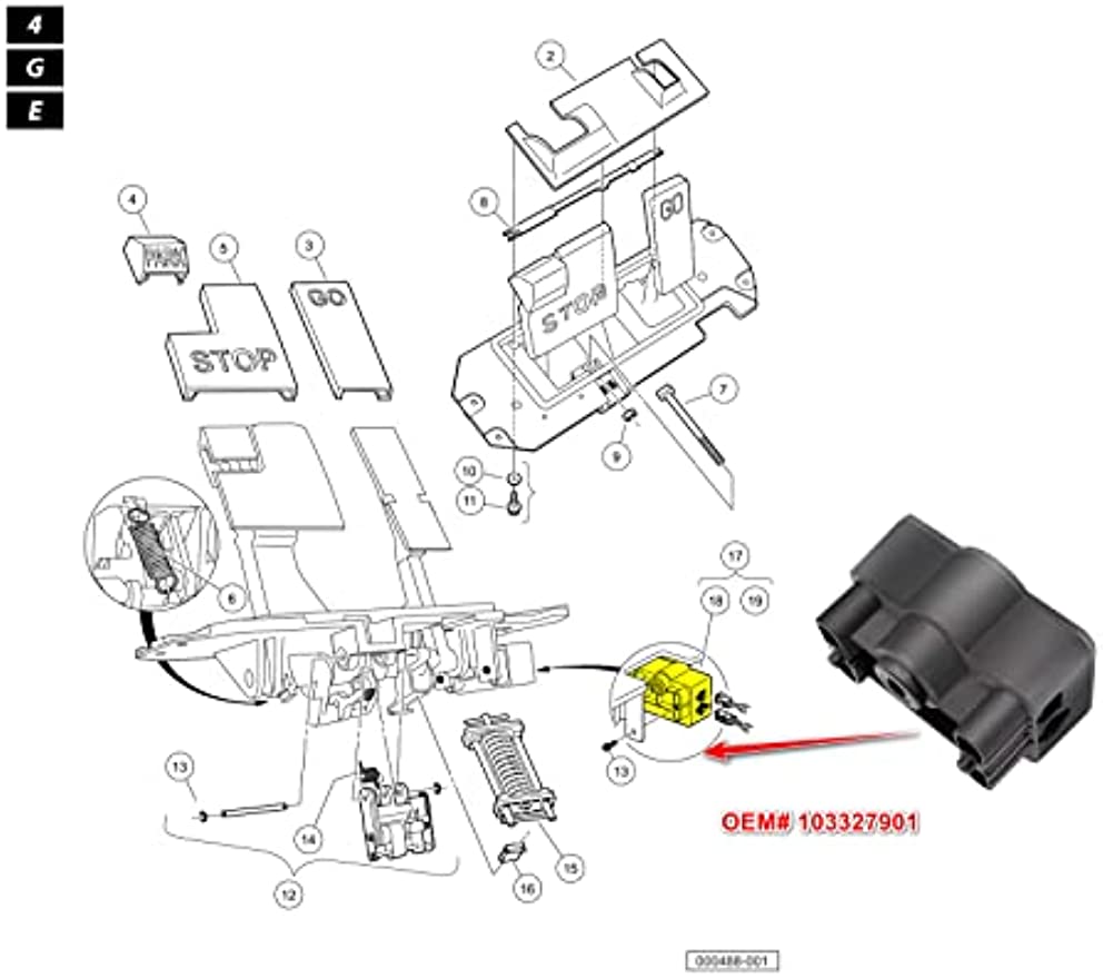 MCOR Potentiometer Accelerator for Club Car Precedent, MCOR Motor Controller for 2004-2011 Golf Cart DRIVE-UP