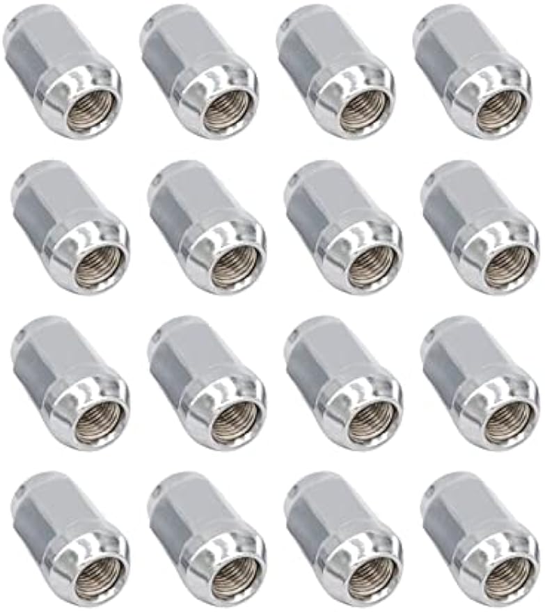 Golf Cart Chrome Lug Nuts fits Yamaha/GEM Models 12MMx1.25-Pack of 16