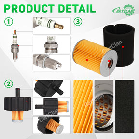 Drive-up Air Filter Pre-Filter with Spark Plug Fuel Filter Tune Up kit Replacement, Suitable for Yamaha G2 G9 G11 Gas Golf Carts