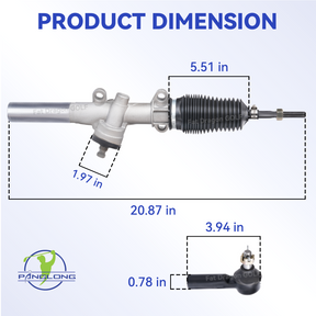 Drive-up EZGO Steering Rack, EZGO TXT Steering Box with Ball Joint and Latch, Suitable for 2001-Newer EZGO TXT and Workhorse Gas or Electric Carts, OEM #70602G01, 70602-G01, 70964G01, 70964G02