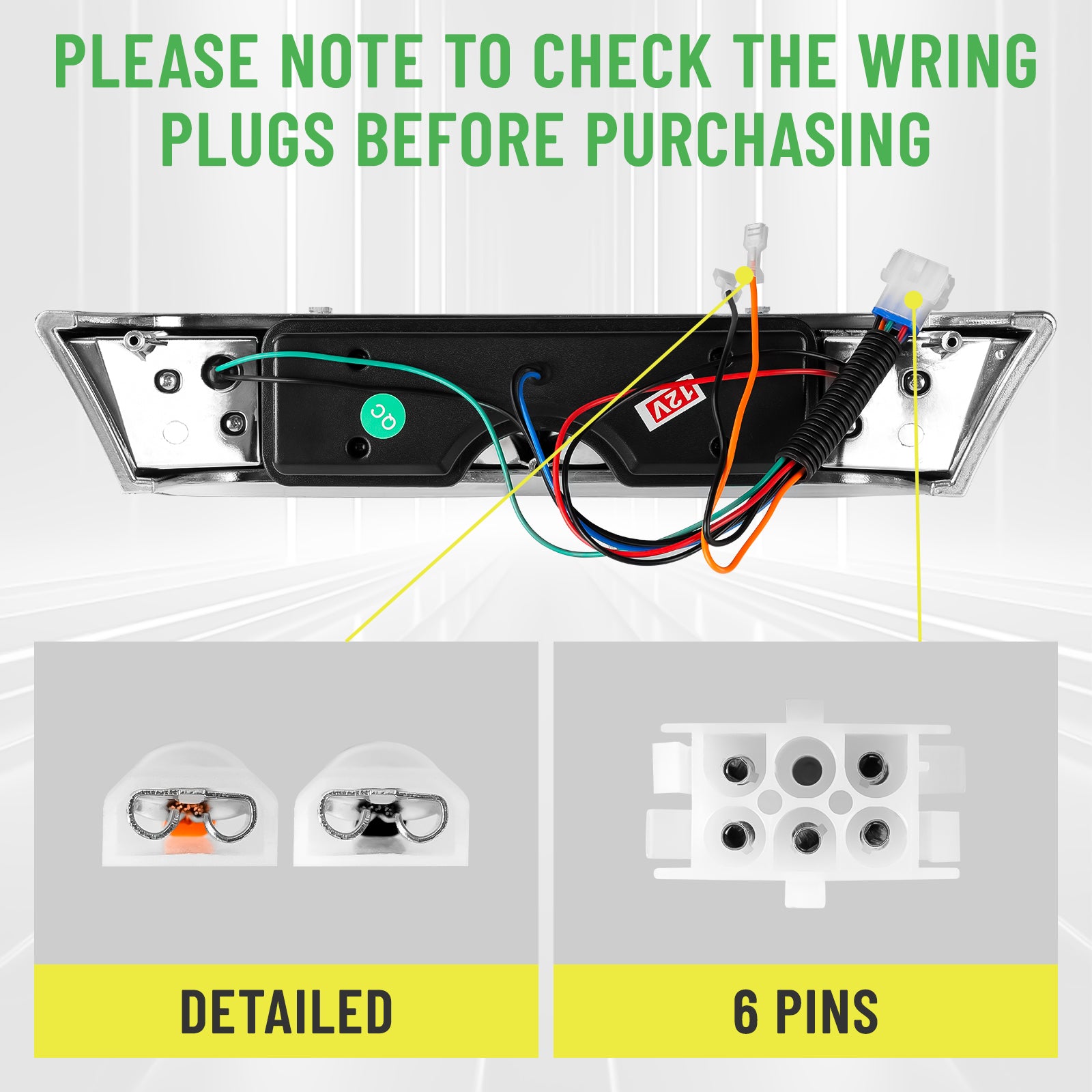 Drive-up Golf Cart LED Headlight Bar for Club Car Precedent 2004-Up with Front Head Light Electric and Gas Models, 12V Front Replace Head Light Bar Replaces OEM 102524801,1025248-01