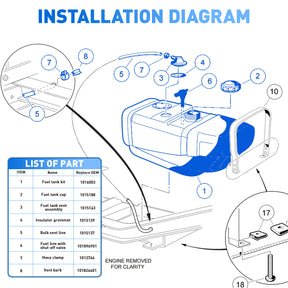 golf cart gas tank