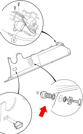 Panglong Golf Cart Starter Switch Ignition Key Switch for Club Car Precedent Electric 2004-Up and 2018-UP Tempo 102508601 1025086-01