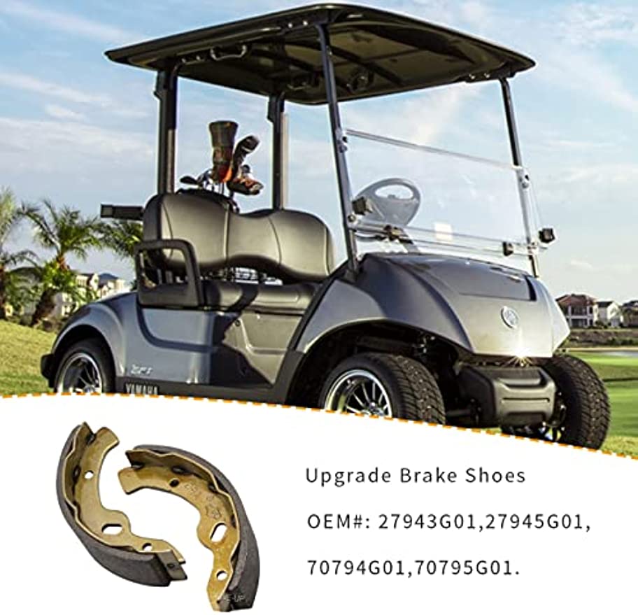 Golf Cart Brake Shoes Kit for EZGO Medalist TXT/ Yamaha Models DRIVE-UP