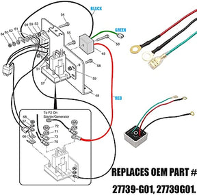 Voltage Regulator Replacement For EZGO TXT 1994-UP Gas Golf Cart