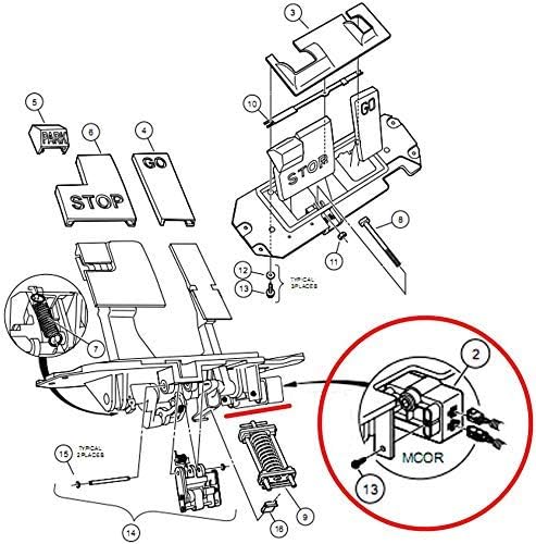 Drive-up Club Car DS MCOR Potentiometer Accelerator,MCOR Motor Controller for Golf Cart Electric 2001-2011 Golf Cart, Replace OEM 1021011-01