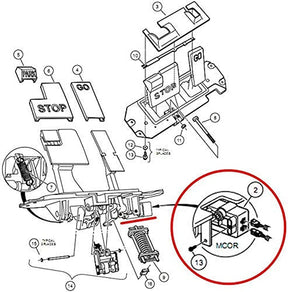 Club Car DS MCOR Potentiometer Accelerator,MCOR Motor Controller for Golf Cart Electric 2001-2011 Golf Cart DRIVE-UP