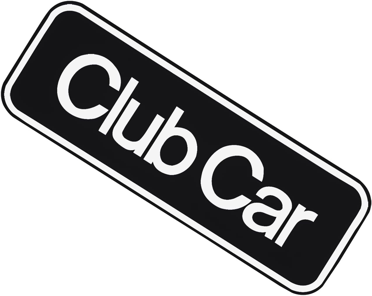 Drive-up Name Plate for Club Car Onward Emblem Silver for Golf Cart-6.42" X 2.24"