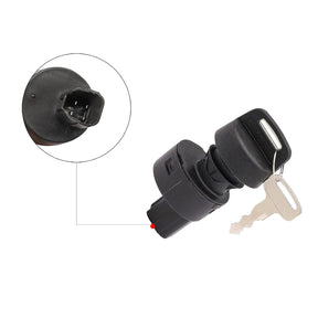 CartClan Key Switch Assembly 3 Position On/Off Replacement Ignition Switch with 2 Standard Keys, Suitable for Yamaha G22, G29 Drive, Drive 2 Gas Golf Cart OEM# JW6-H2510-00/JW6-H2510-20-00