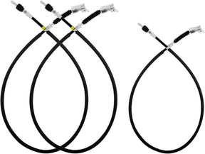 DRIVE-UP 3 PCS Dual Brake Cable Kit, Stainless Steel Core Cable Applicable to Yamaha Ydre/Drive Electric Golf Cart 2014-2020 OEM#JW9-F6341-10-00/JW9-F6341-11-00, JW9-F6351-10-00/JW9-F6351-11-00