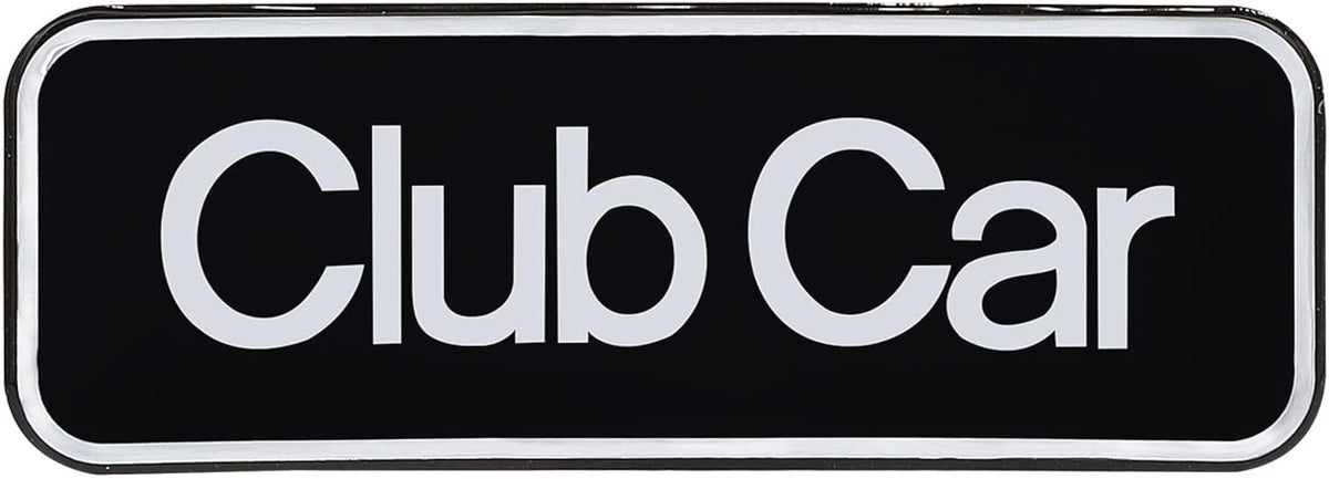 Drive-up Name Plate for Club Car Onward Emblem Silver for Golf Cart-6.42" X 2.24"