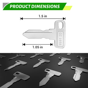 Drive-up Ignition Keys Fits Club Car 1984 and UP OEM 1012505 17063-G01-Pack of 25