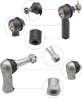 Ball Joint Kit,Tie Rod End Set and Steering Back Outer Ball Joint  Fits 2001-Up EZGO TXT Golf Cart OEM 70902-G01 70902-G02 70695-G01