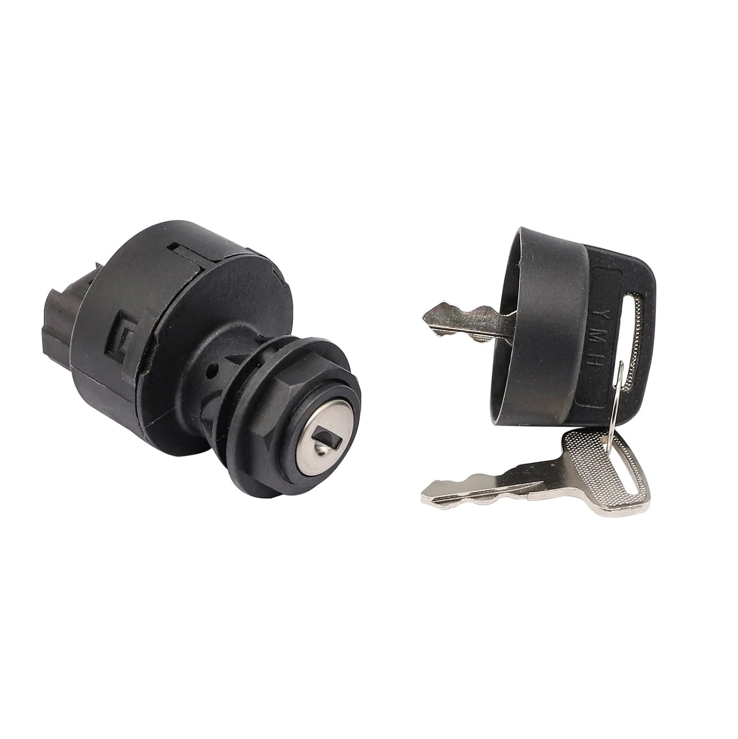 CartClan Key Switch Assembly 3 Position On/Off Replacement Ignition Switch with 2 Standard Keys, Suitable for Yamaha G22, G29 Drive, Drive 2 Gas Golf Cart OEM# JW6-H2510-00/JW6-H2510-20-00