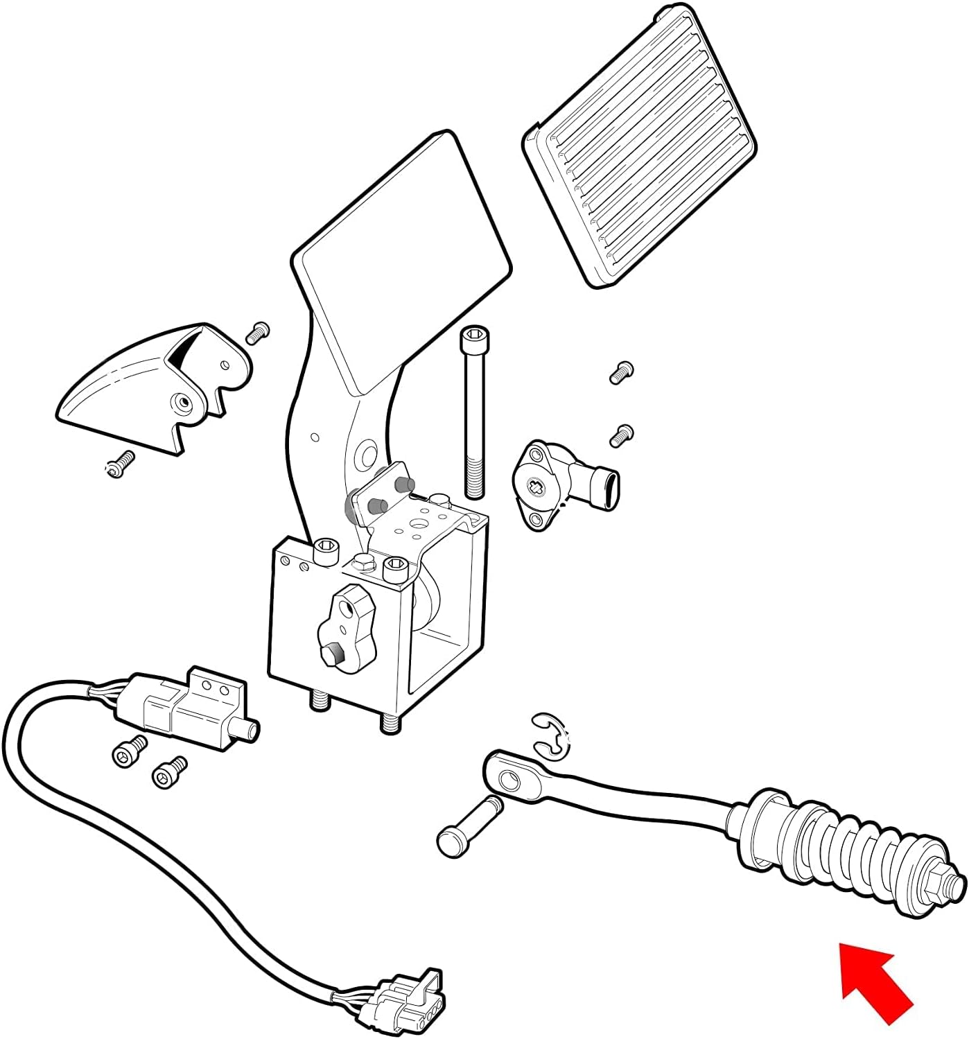 CartClan EZGO RXV Brake Pedal Return Spring Fits 2008-UP Electric Golf Cart OEM# 605266