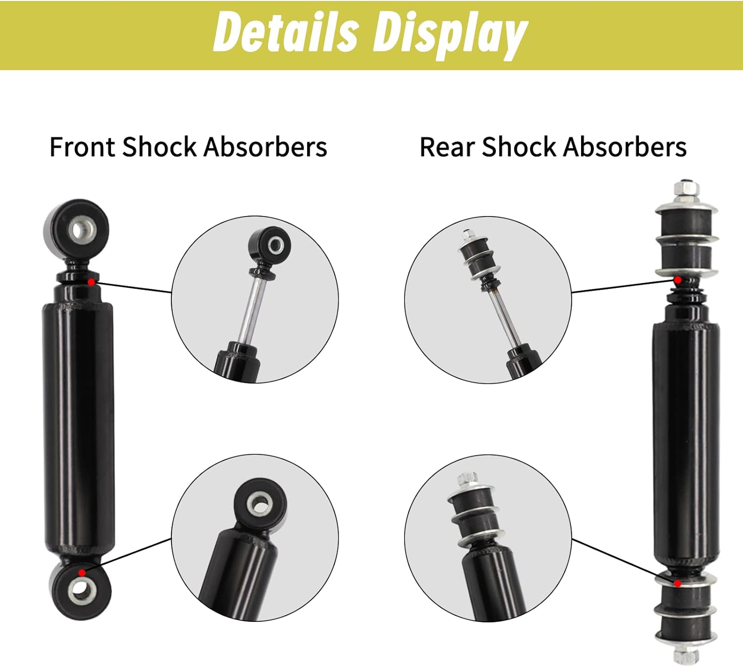 Front or Rear Shock Absorbers for Club Car Precedent&Tempo and DS 1014235 102588601 1027064-01 102588501