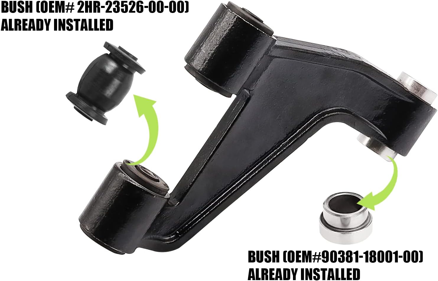 Panglong Golf Cart Front Lower Control Arm Replacement for Yamaha G22&G29, Replace OEM #JU0-F3570-20