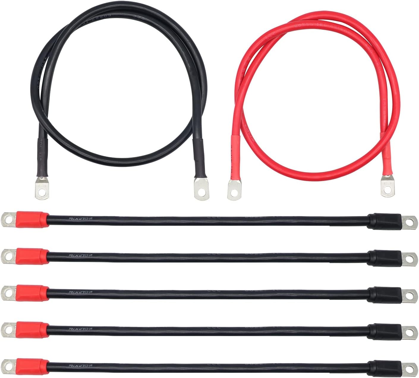 DRIVE-UP Golf Cart Heavy Duty Battery Cable 7 PCS Set 4 Gauge for 1994-up Club Car DS & Precedent 48Volt