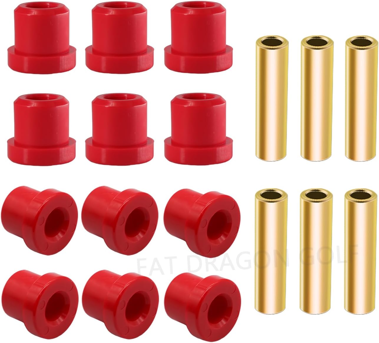 Panglong Club Car DS Rear Leaf Spring Bushing Kit, 2 Sets of DS Rear Spring Polyurethane Bushing and Sleeve Kit, Suitable for 1992-Up Club Car DS G&E Golf Cart, OEM# 1015583, 1012303