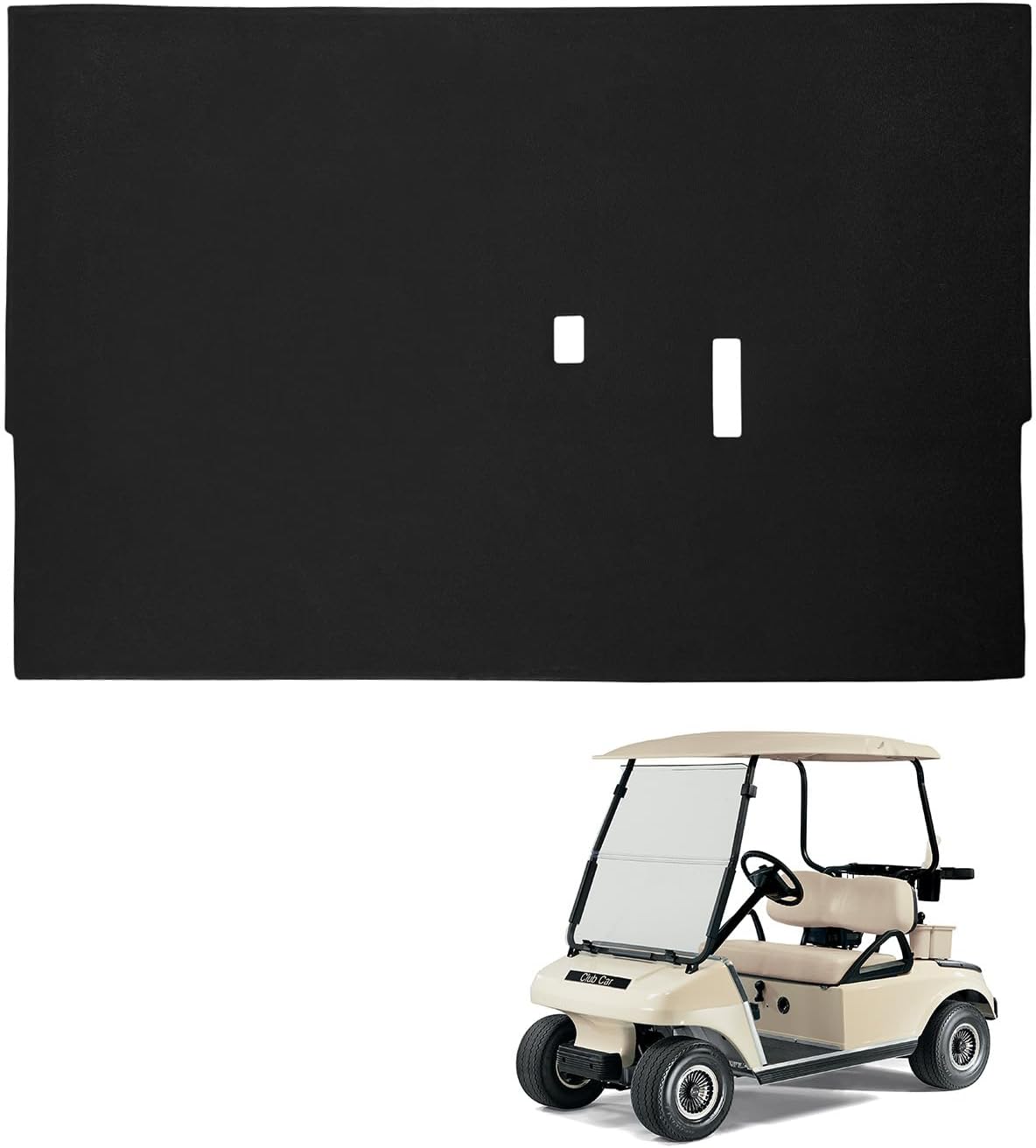 Panglong Club Car DS Floor Mat, Factory Style Full-Coverage Club Car Floor Mat, Suitable for Club Car DS 1982-up Golf Cart, Replace OEM#1015032, 101503202