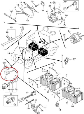 Yamaha Back Up Beeper - Reverse Buzzer for G11-G29 Golf Carts | Drive-up