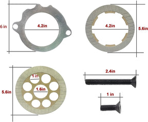 CartClan Golf Cart Brake Replacement Kit, Suitable for Yahama G29 Drive Carts Gas or Electric 2007-2014 Golf Carts OEM# JW1-G6345-00 JW1-G6336-00 JW1-G633H-00 JW1-G6158-00 JW1-G4189-00