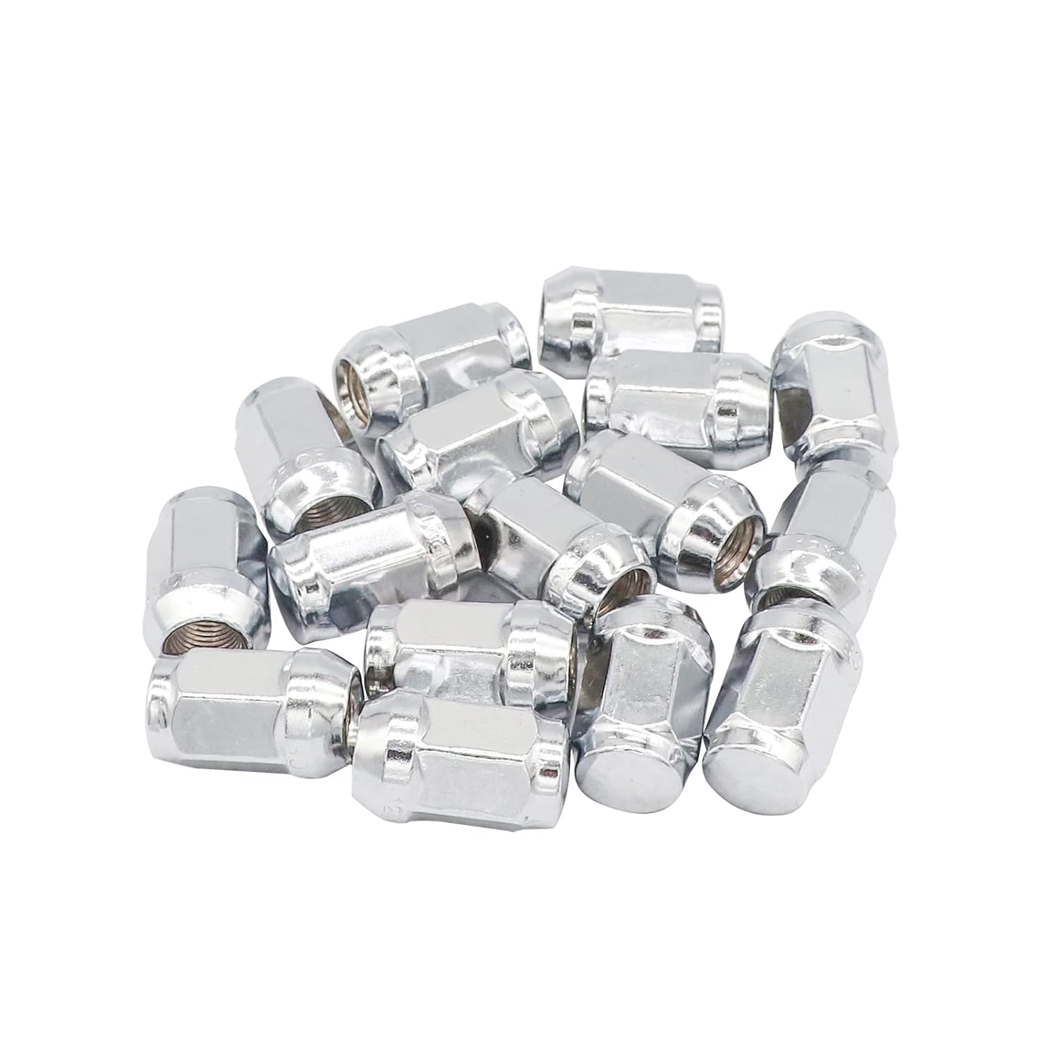 Golf Cart Chrome Lug Nuts fits Yamaha/GEM Models 12MMx1.25-Pack of 16