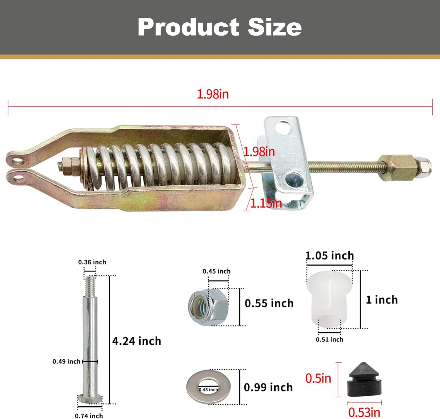 DRIVE-UP Brake Compensator Assembly Kit for EZGO Medalist TXT PDS 1994-up Gas & Electric, OEM# 70272-G04 612558