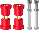 Golf Cart Red Polyurethane Bushings Sleeves and Screw Kit for Club Car DS 1992-UP Models, Front or Rear Leaf Spring Bushings Set OEM 1015583 1012303 8755