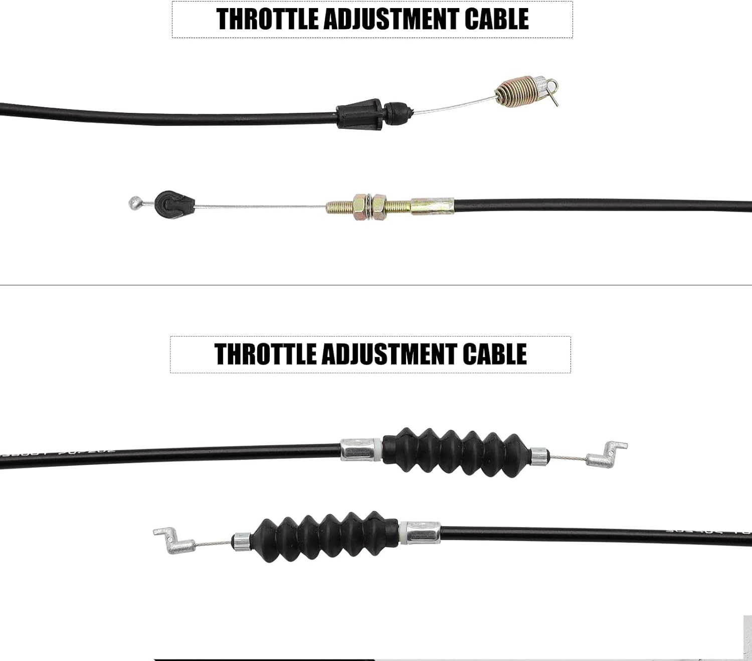 Club Car Precedent Gas Golf Cart Governor & Accelerator Throttle Cable Snap in Kawasaki FE350 2011-2015, Replace 102336001 102595101