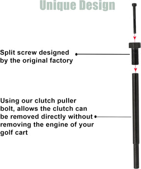 CartClan Golf Cart Drive Clutch Puller Bolt Fit Club Car DS & Precedent 1988-up Years, OEM# 1014496