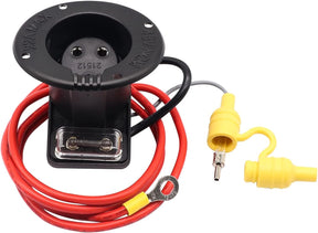 Club Car DS DC Receptacle with 48V Powerdrive Charger Fuse Receptacle,Golf Cart OEM 1018949-01 101802101 1017968-01