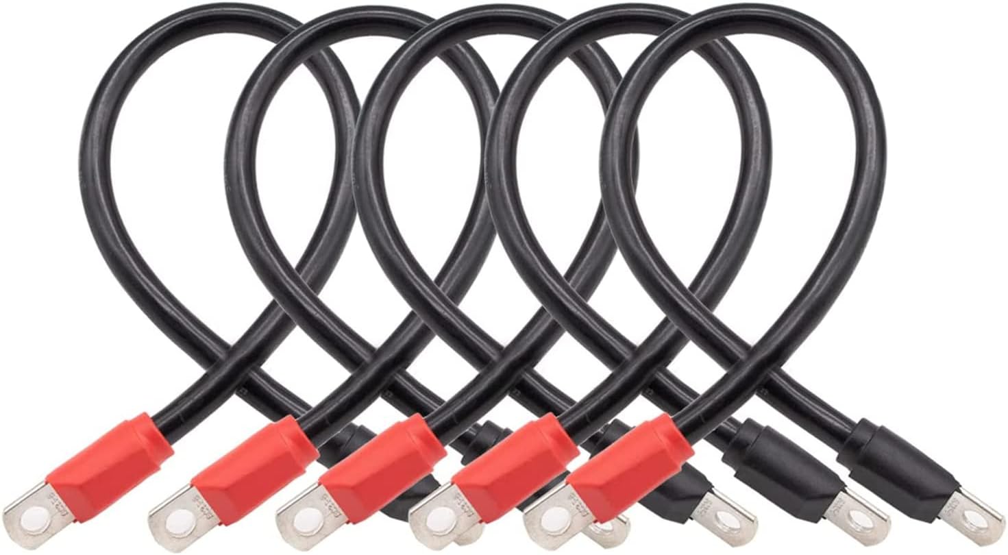 DRIVE-UP Golf Cart Battery Cable Set for Club Car DS 1995-Up 48 Volt 4 Gauge (Set of 5)