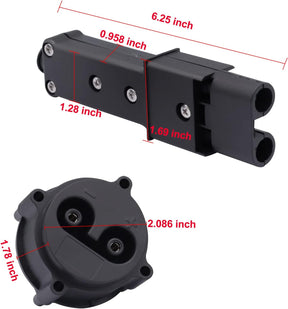 48V MAC DC Charger Plug kit JR1-H235A-00+JR1-H6181-02-00 Powerwise Receptacle for Yamaha Electric G19/G22