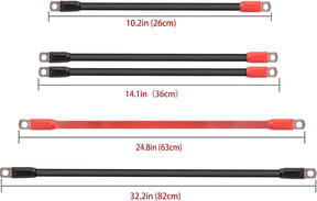 DRIVE-UP EZGO RXV 2 Gauge Battery Cable Set with Main Positive and Negative Cables-2022 Upgrade