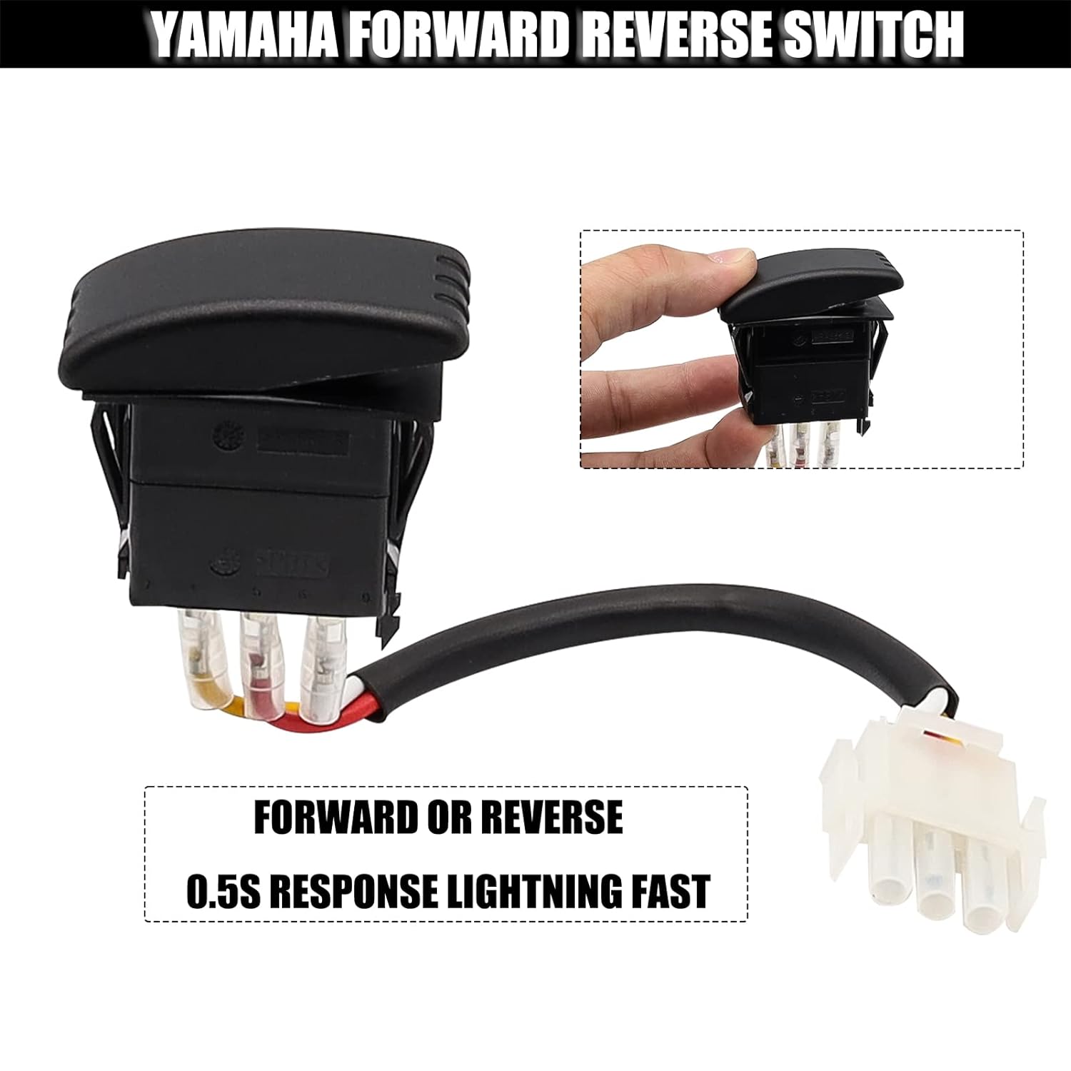 CartClan Forward Reverse Switch, Suitable for 1996-2004 Yamaha G19, G22, Golf Carts#JR1-H2917-10 JR1-H2917-20