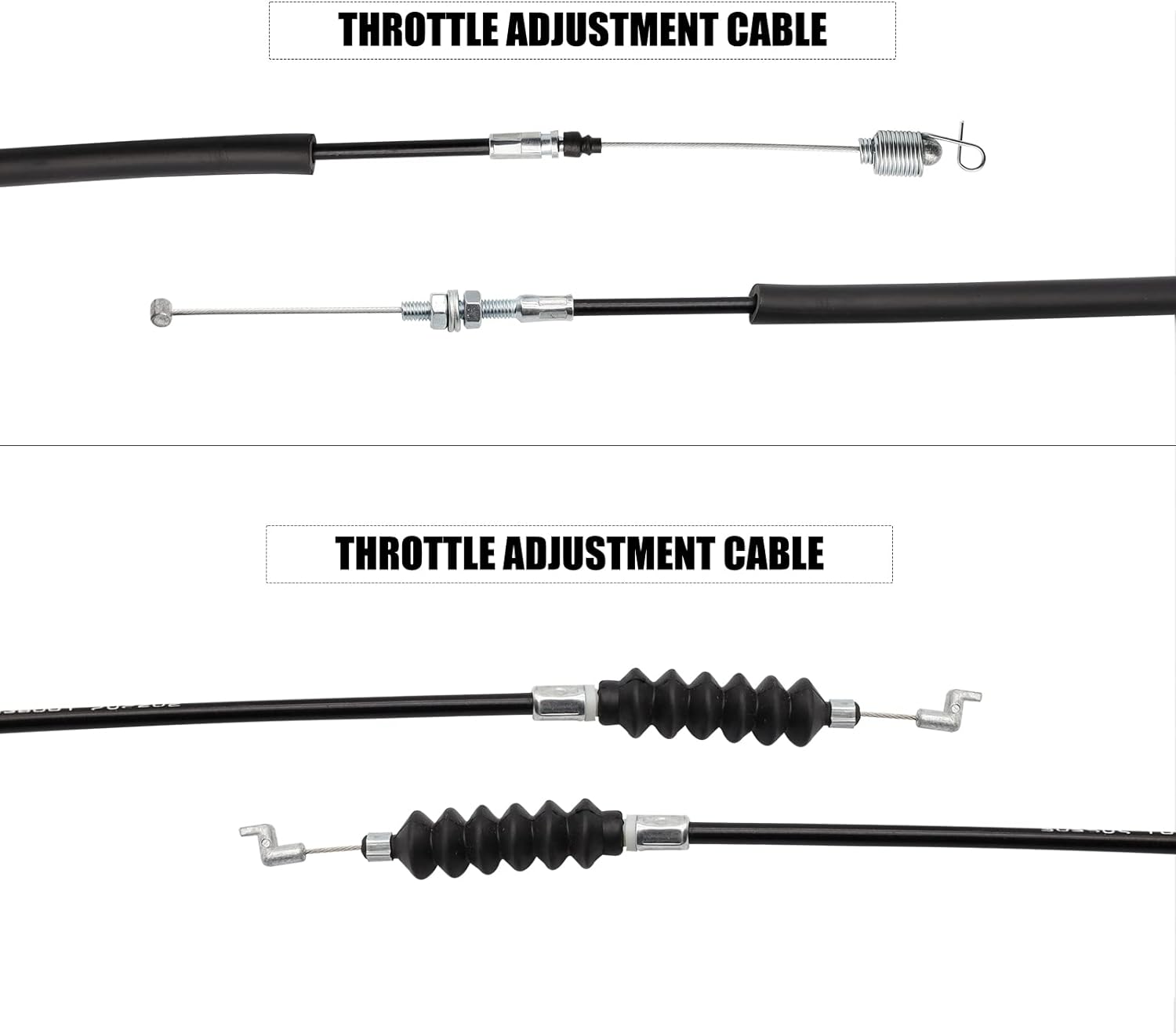 DRIVE-UP Club Car Precedent Gas Golf Cart Governor & Accelerator Throttle Cable Snap in Kawasaki FE290/FE350 2004-2011, Replace 102336001 102513102