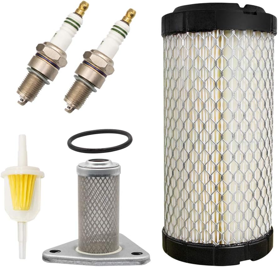 Golf Cart Tune Up Kit with Oil Filter Spark Plug For EZGO TXT/ST 350 Gas 1996-Up