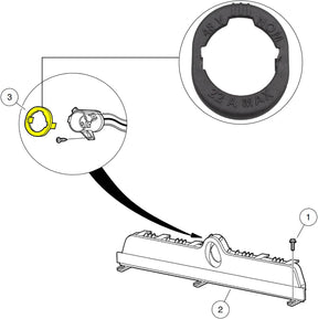 Drive-up Club Car Precedent Charging Socket Trim 102516901