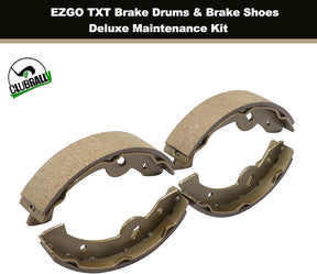 DRIVE-UP EZGO TXT Electric Deluxe Brake Golf Cart Maintenance Kit 1996-2008 -Contain Brake Drum/Hub,Brake Cables & Brake Shoes