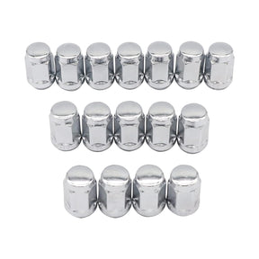 Golf Cart Chrome Lug Nuts fits Yamaha/GEM Models 12MMx1.25-Pack of 16