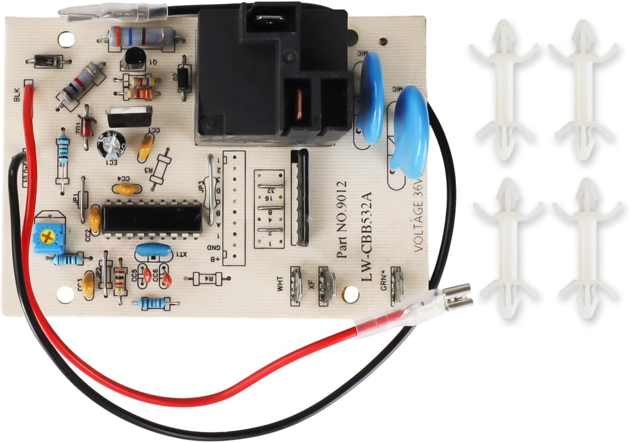 EZGO 36V Charger Board(Small) with Wire for PowerWise Chargers for 1994 and Up PowerWise Chargers, Replace OEM 27877-G01,28667-G01