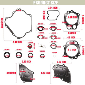 CartClan 290cc & 350cc Engine Gasket Kit & Seal for Club Car DS Precedent Gas Golf Cart 1992-2015 FE290 & FE350 Kawasaki Engine